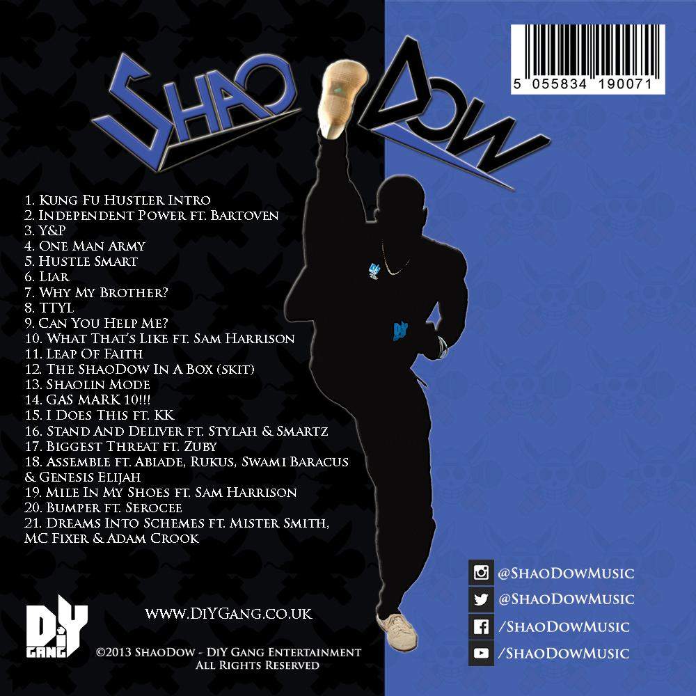 Kung Fu Hustler Album-Shao Dow - The DiY Gang Store-Album,Cut The Bullspit,DiY Gang,Kick,Kung Fu,Kung Fu Hustler,Kung Fu Hustler Jumper,Shadow,ShaoDow,ShaoDow Album,Shaowdow,shoadow