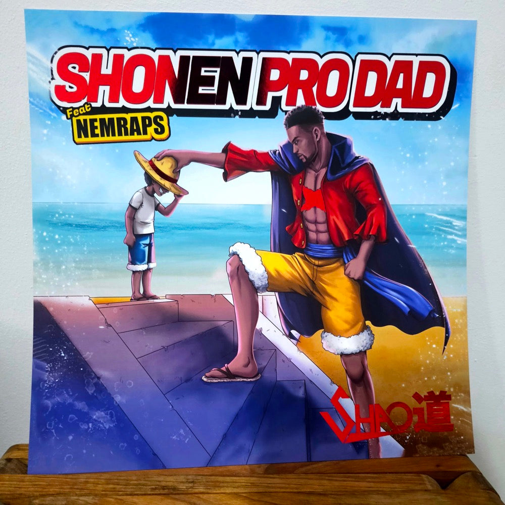 Shonen Pro Dad Foil Art Prints less than HALF left