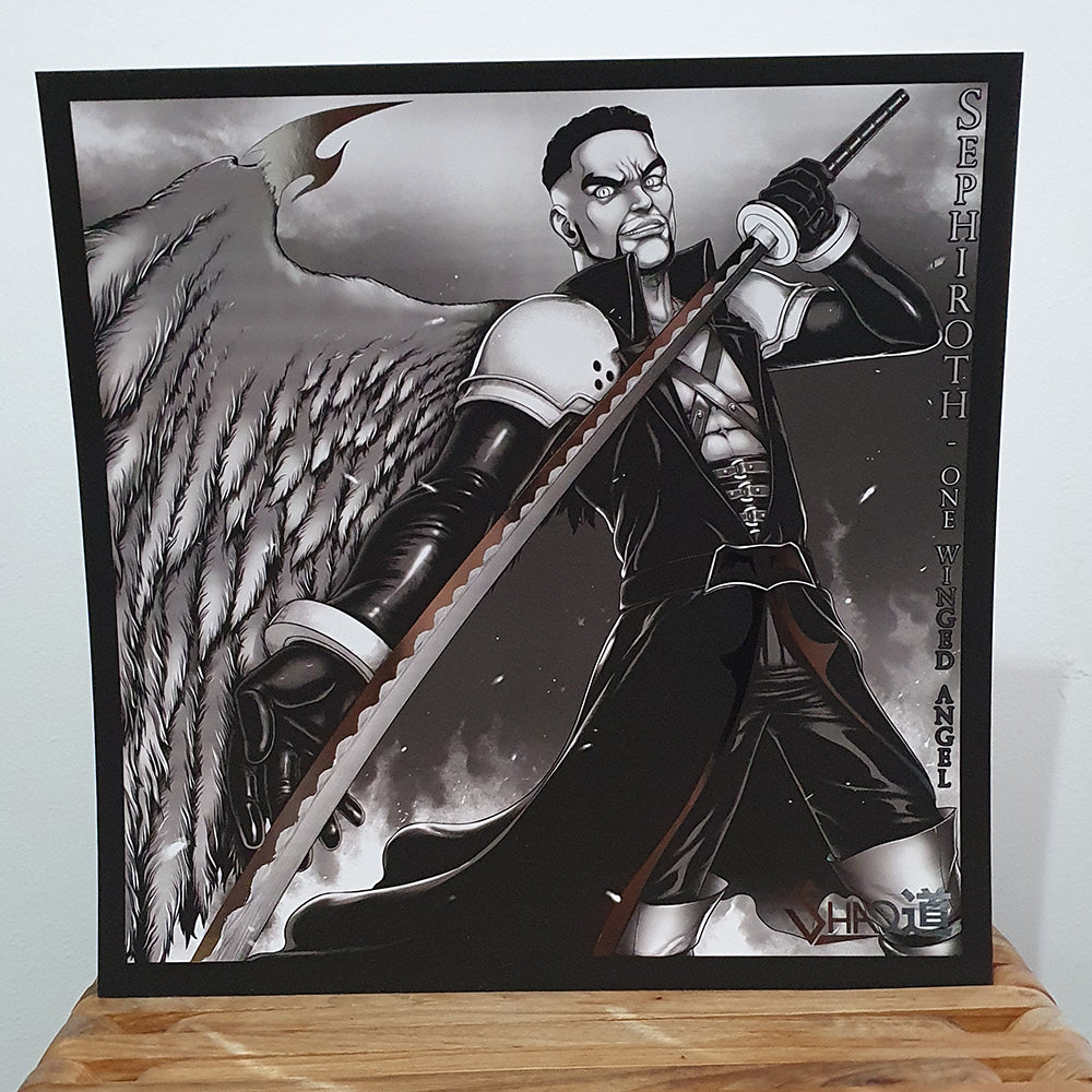 Sephiroth Foil Art Print - Signed